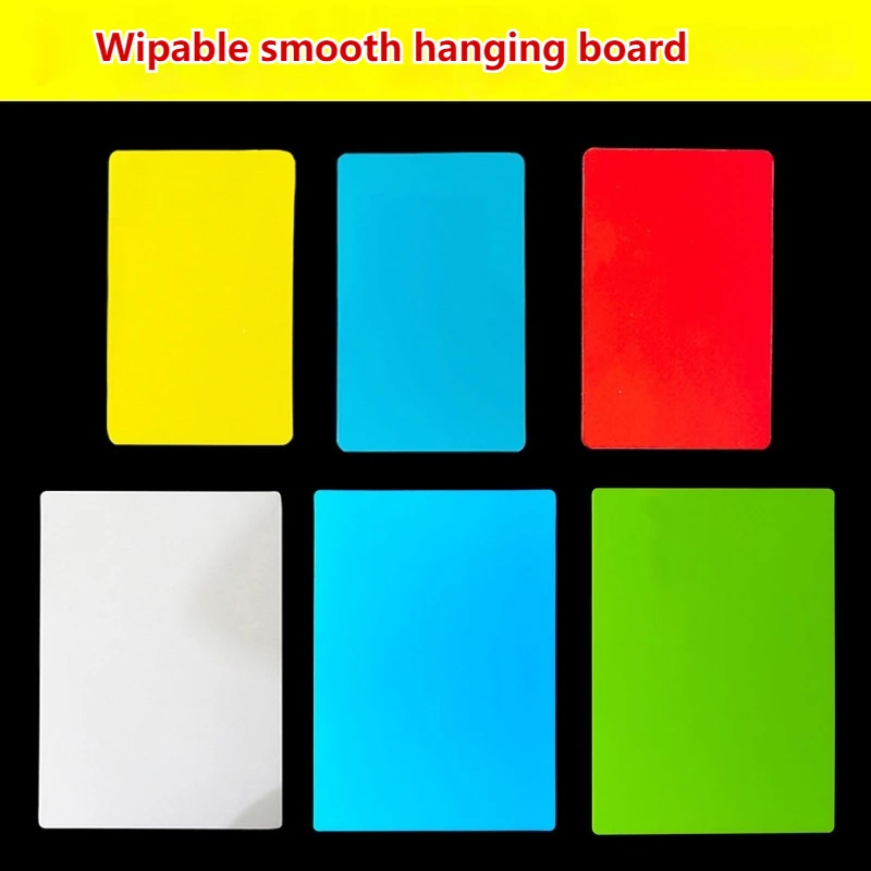 

A4 White Face Erasable Card Thickened Pvc Pad Plastic Label Price Tag Writing Exam Smooth Surface Mirror Writing White Board