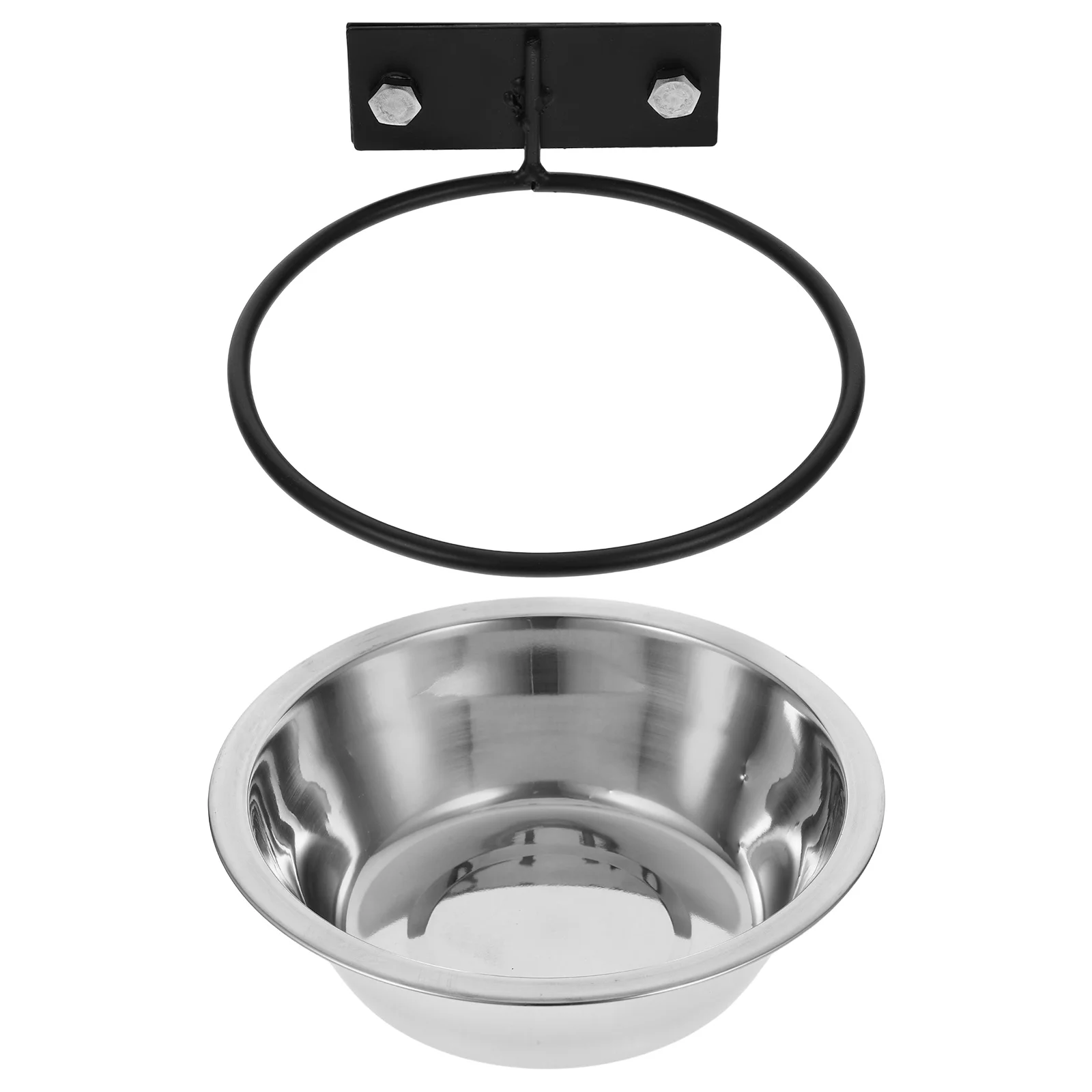 

Wall Mountable Stainless Steel Dog Bowls Adjustable Height Raised Pet Feeding Station Space Saving For Cats Puppies Elevated