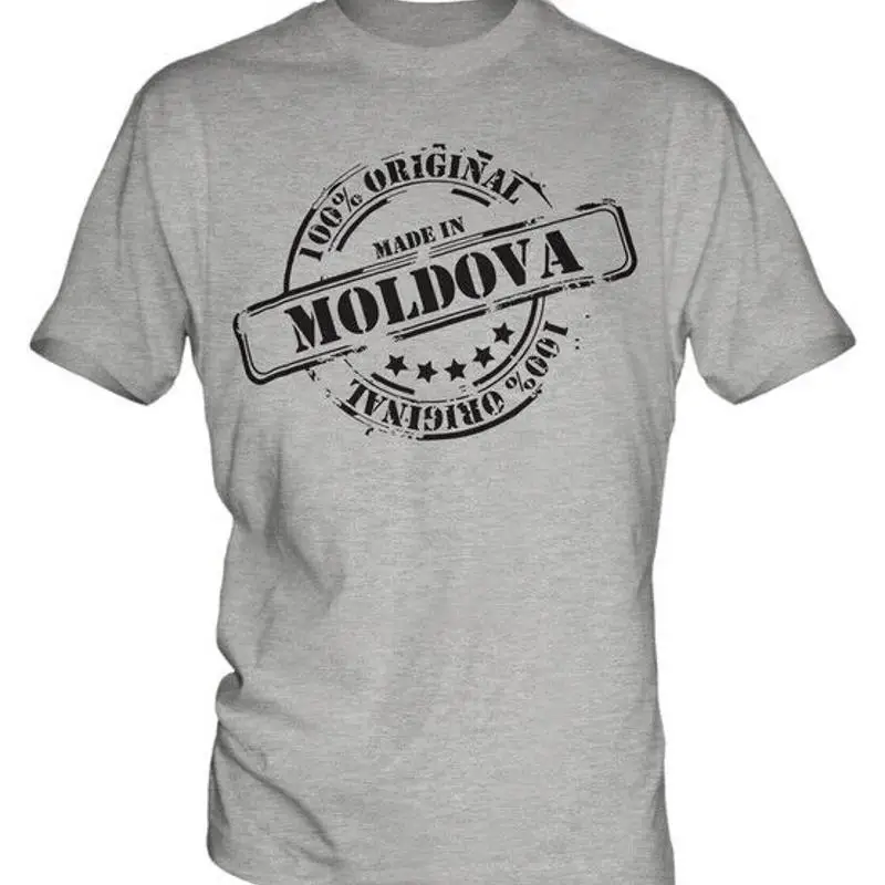 МУЖСКАЯ ФУТБОЛКА MADE IN MOLDOVA ПОДАРОК НА Рождество День Рождения 18, 30, 40, 50, 60