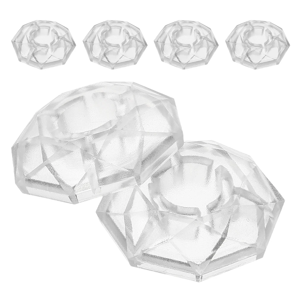 

6 Pcs Effect Pedal Cap Footswitch Guitar Toppers Accessories Instrument Transparent Effects