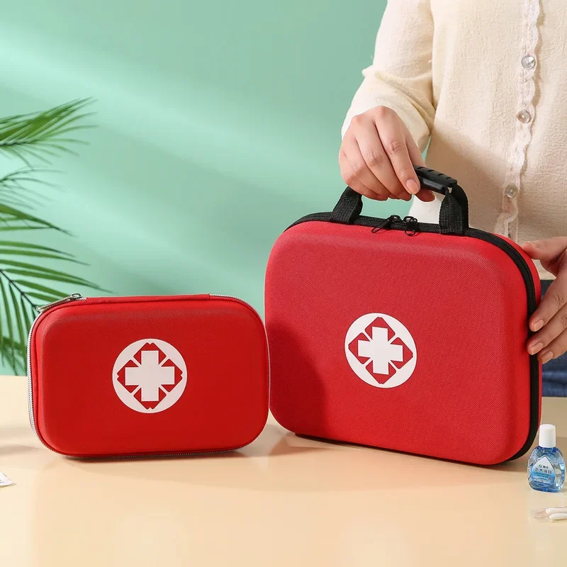 Emergency Hard Shell Medical Handbag First Aid Kit Storage Bag Outdoor Camping Medicine Case Treatment Pack Survival Rescue Box