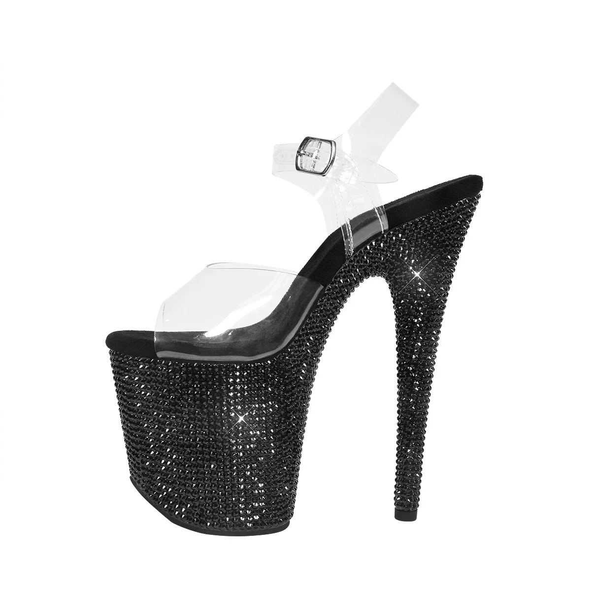 20cm 8Inches Diamond Stripper Pole Dance Shoes Women Sexy Show Crystal High Heels Sandals Party Club Platform High-heeled Shoes view 2