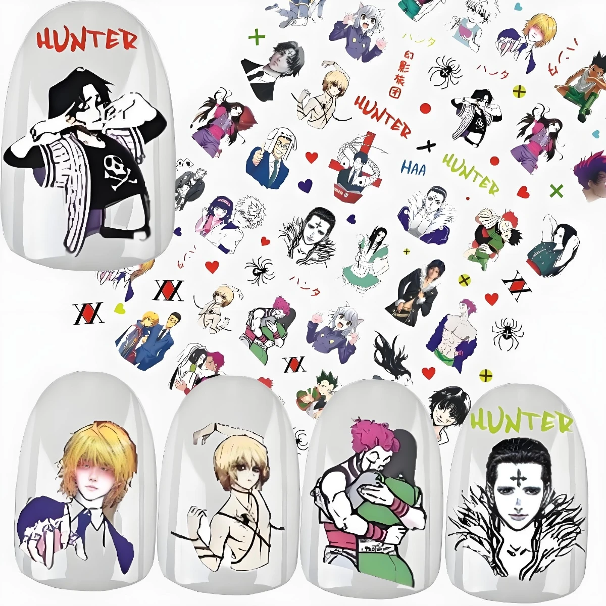 

TSC-159 ハンター×ハンター,HUNTER×HUNTER,GON·FREECSS, Anime 3d Nail Art Stickers Nail Stickers