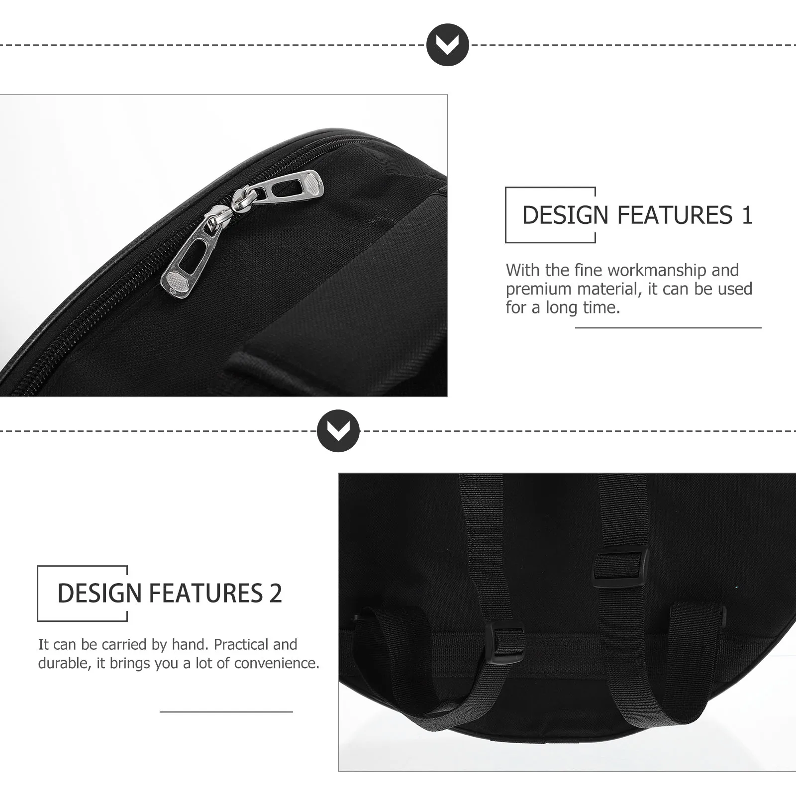 

Snare Drum Storage Bag Portable Oxford Cloth Carry Pouch with Drumstick Pocket Music Instrument Case Snare Drum Bag