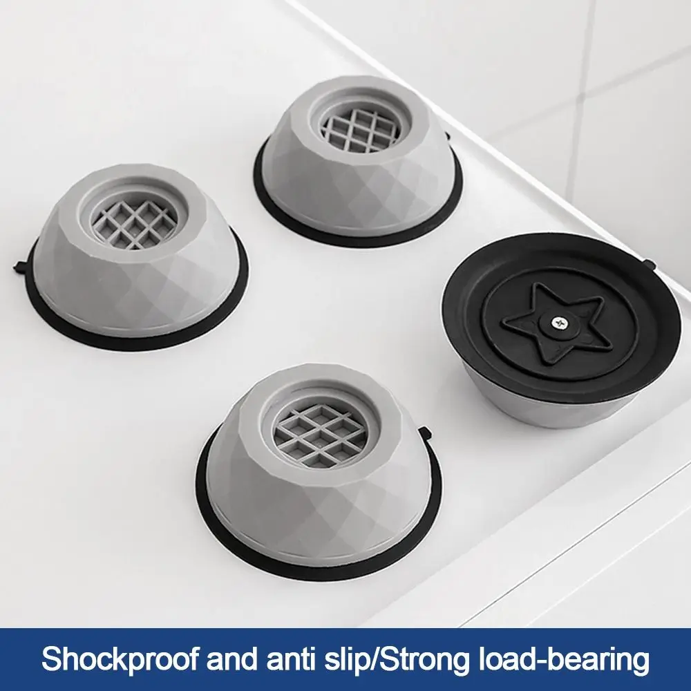 

4pcs/set Raise Height Washing Machine Shockproof Pad Non-slip Universal Anti Vibration Mat Adjustable Height Shock Mute Pads