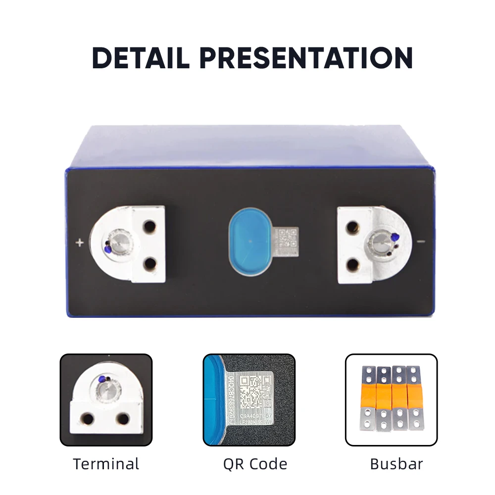 Imagem -03 - Células Recarregáveis Eve com Código qr Bateria Lifepo4 12v Lfp 3.2v 24v 48v Casa Solar rv Campista Pacote de Armazenamento Pcs 280ah Novo