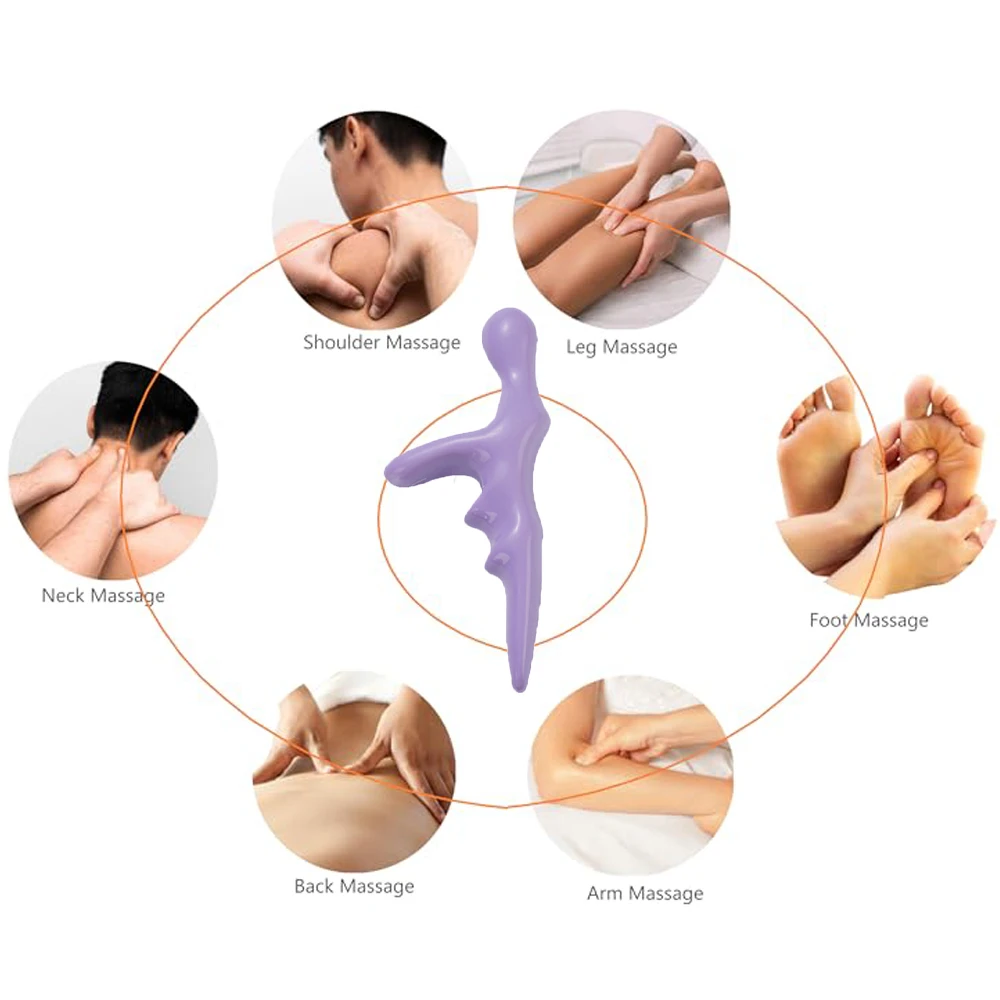 Herramienta de masaje Manual de tejido profundo para pies, masajeador ahorrador de pulgar, palo de acupuntura de punto de disparo multifunción, herramientas frescas para relajar la espalda