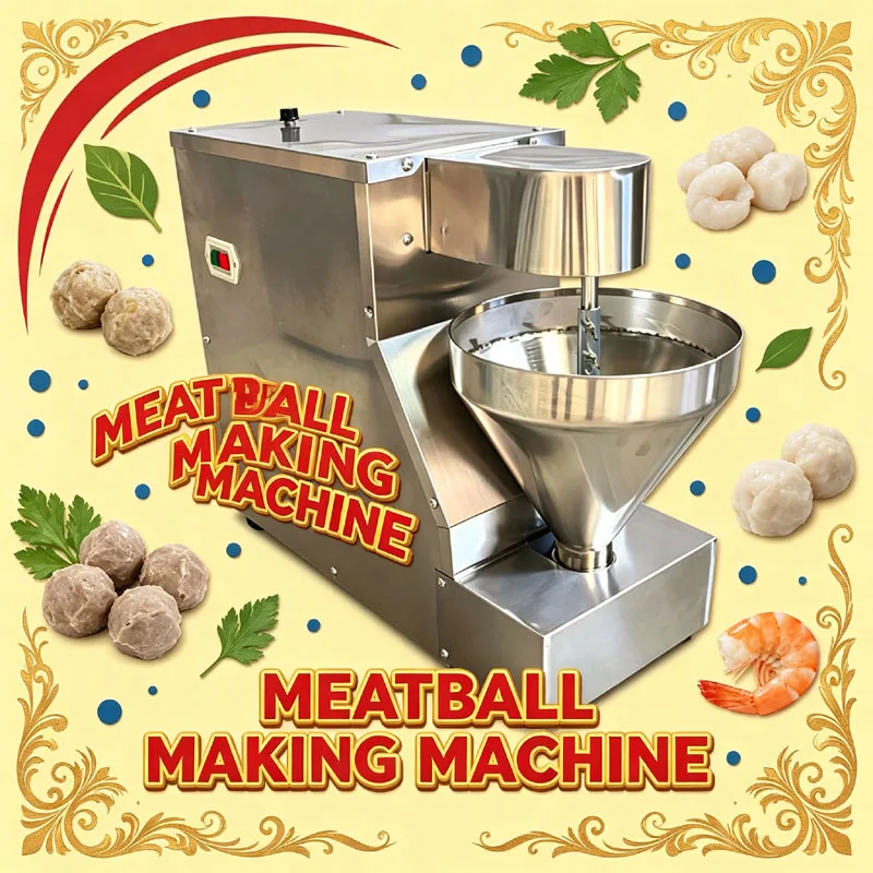 Commercial Meatball Forming Machine Small Electric Automatic Meatball Making Machine For Food Shop Vegetable Lamb Beef Squid Bal