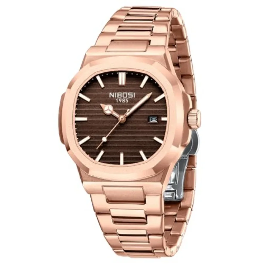

Men Watches Analog Quartz Stainless Steel Military Watches for Men Waterproof Business Classic Wrist Watch with Date