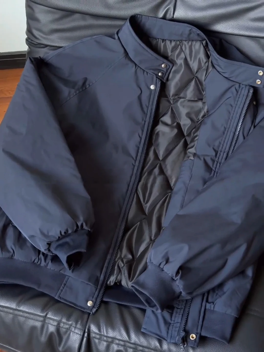 

Thiened Tee-Proof Khaki Baseball Jaet Men's Cotton Jaet Autumn Winter Warm Faionable Polyester Fiber Coat