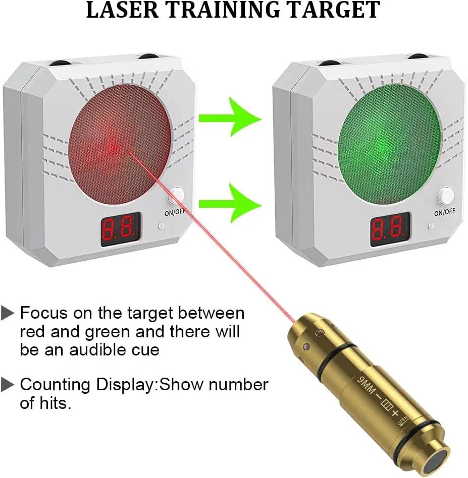 Dry Fire Training Laser Patrone 9x19 – Laserpatrone Für Sicheres Schießtraining