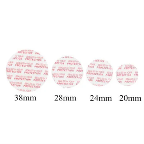 100pcs 20/24/28/38mm Pressure Press Seal Cap Liners Foam Safety Tamper for Jar Bottle POT
