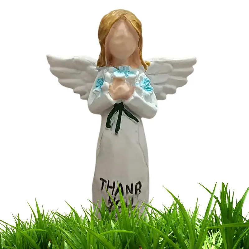 Angel Statue Thank You Blossom Angel Decor Collectible Figurines Small Fairy Figurines Angel Statues And Figurines For Wedding