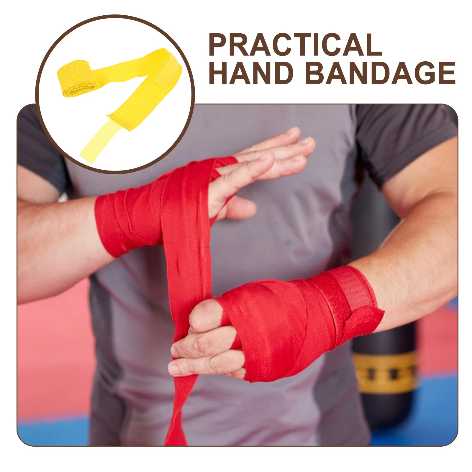 

2 Rolls Boxing Hand Wraps Comfortable Breathable Wrist Straps for Sports Boxing Protection Wraps Wrist Hand Protector Wrap