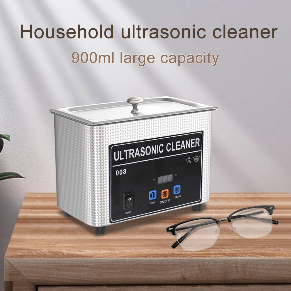 900ml Ultrasonic Cleaner Machine Cleaning Jewelry Glasses Dental 35w 60w 220v Ultrasonic Bath Mini Ultra Sonic Retainer Cleaner