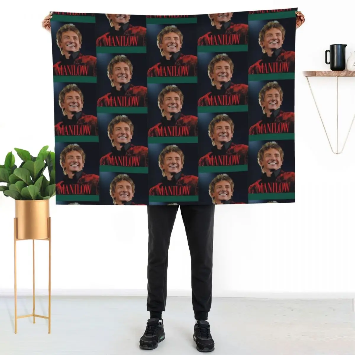 

Barry Manilow Throw Blanket Soft Bedroom Blanket for Night Sleeping