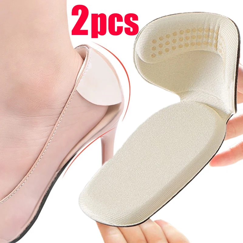 2PCS Women's Shoes Insoles Patch Heel Pads for Sport Shoes Adjustable Size Antiwear Feet Pad Protector Back Foot Care Sticker