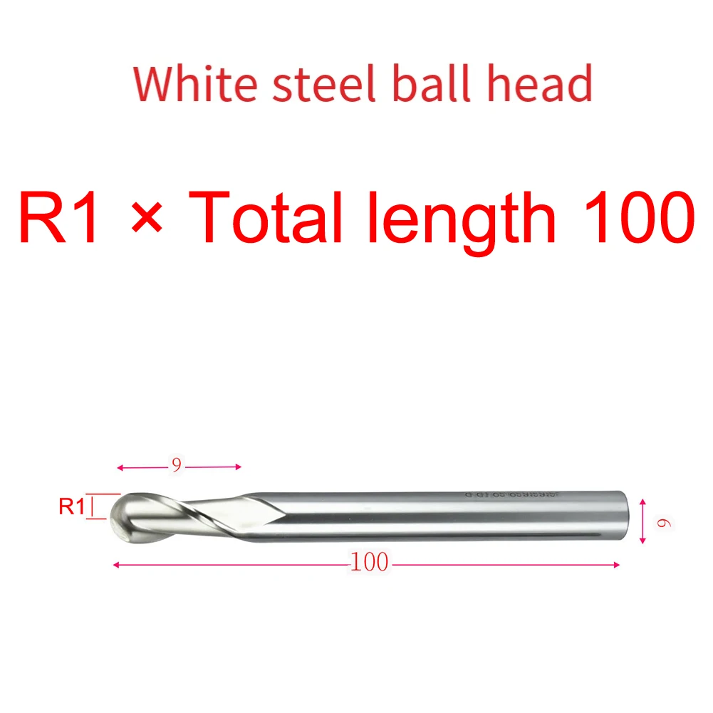 Ball End Mill HSS AL with Double Cutting Edges for Improved Finish and Extended Tool Life in Soft Milling Ball