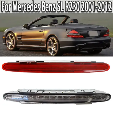 메르세데스 벤츠 SL R230 2001-2012용 후방 제3 브레이크등 트렁크 후방 램프 하이 마운트 스톱 라이트 A2308200056 2308200656