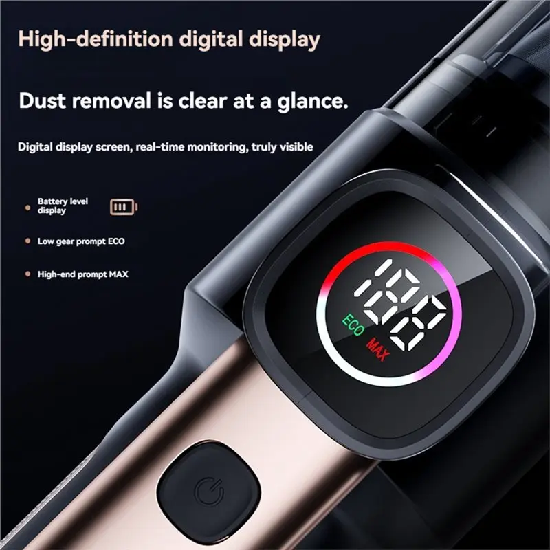 Wireless Car Vacuum Cleaner 2-In-1 Handheld Air Blower Mini Dust Collector Powerful Suction Home
