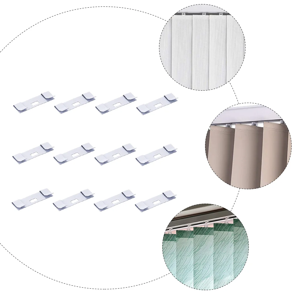 12 Pcs Curtain Repair Blade Vertical Blinds Slat Metal Vane Saver Plate Accessories Iron