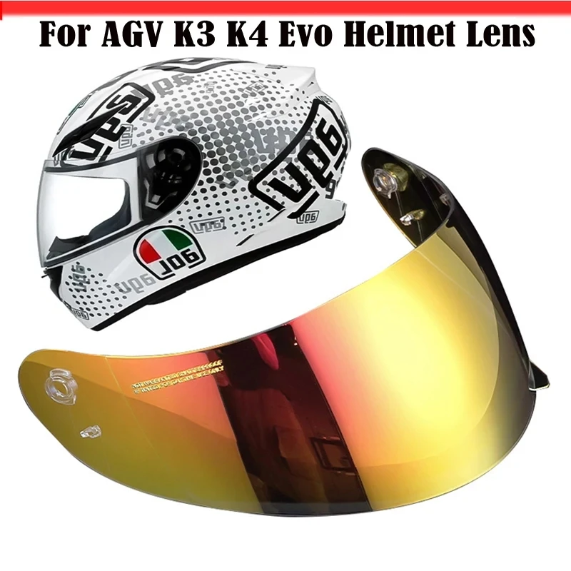 Helmet Visor for AGV K3 K4 Casco Moto Accessories K3 Shield Uv Protection K4 Helmet Lens Windproof Capacetes Shield Windshield