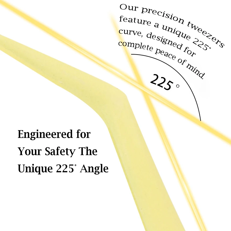 Applicatore antiaderente Ciglia senza colla Pinzetta in acciaio inossidabile rivestita antiaderente Ciglia senza colla Strumenti per principianti