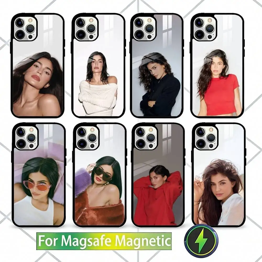 

K-Kylie J-Jenner Phone Case For iPhone17,16,15,14,13 Plus,Pro Max Magnetic For Magsafe Wireless Charging