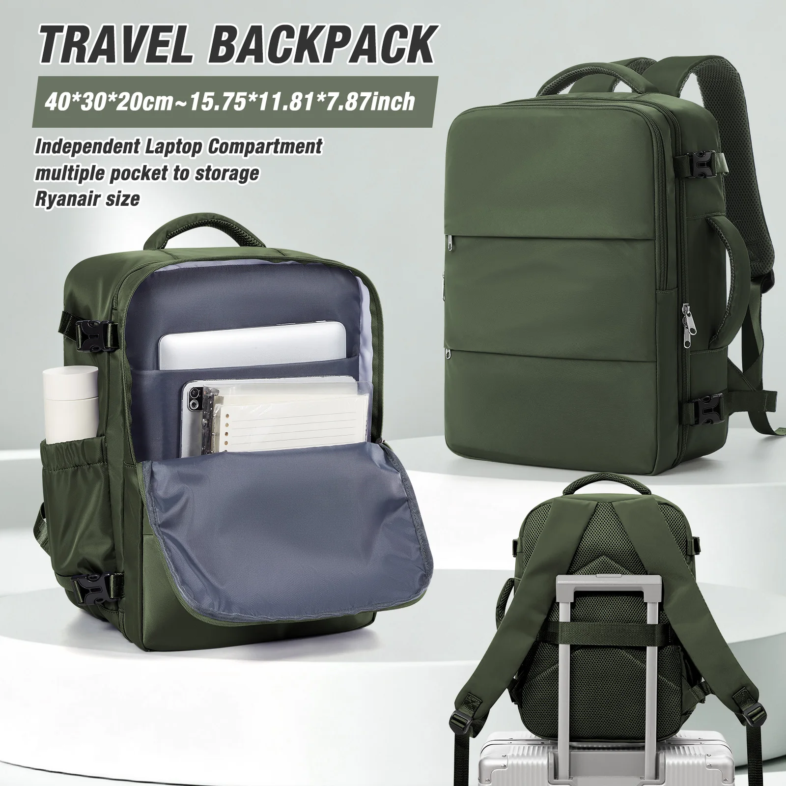 Ryanair 40x30x20 Airplane Cabin Bags Travel Backpack Men Waterproof Hand Luggage Laptop Backpacks High Quality Carry-Ons Bags