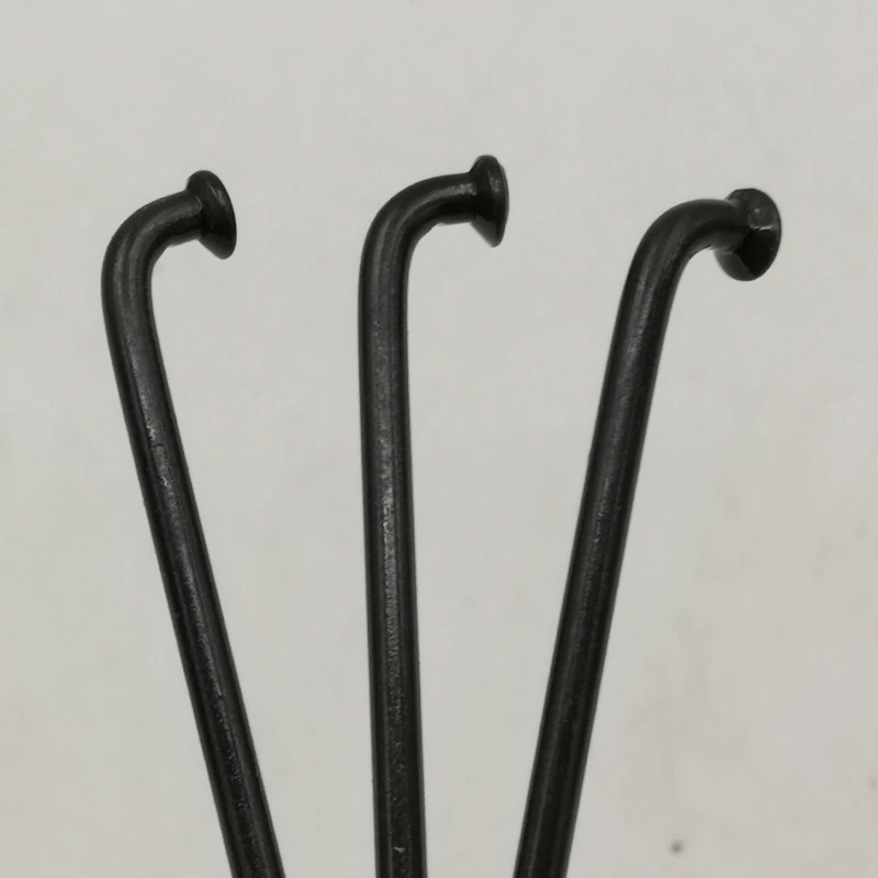 JQORG Electric Bicycle Spokes 13G Diameter 2.3mm Black Color Spokes SUS304 Material J-bend Electric Bike Wheel Spokes For Motor