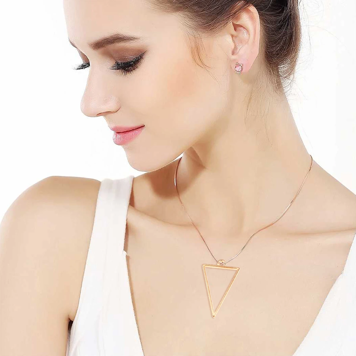 

30pcs Triangle Alloy Jewelry Pendants Charm for DIY Necklace Bracelet Earrings Accessories Making Craft