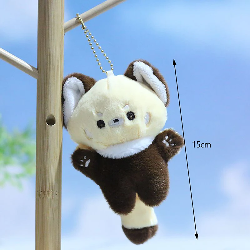 Cute Raccoon Pendant Plush Toy Little Fox Doll Bag Pendant Doll Keychain Accessories