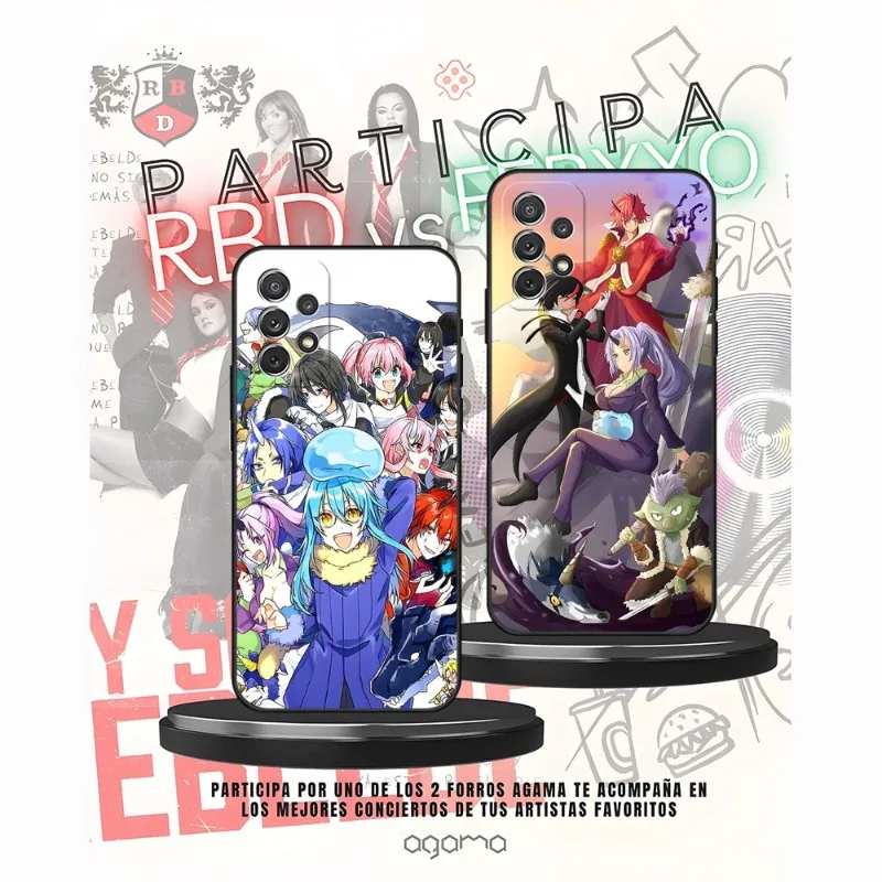 Reincarnated As A Slime Phone Case For Samsung Galaxy S30 S23 S20 S22 S10 S21 S7 S9 S8 Pro Plus Ultra Fe Back Design Cover