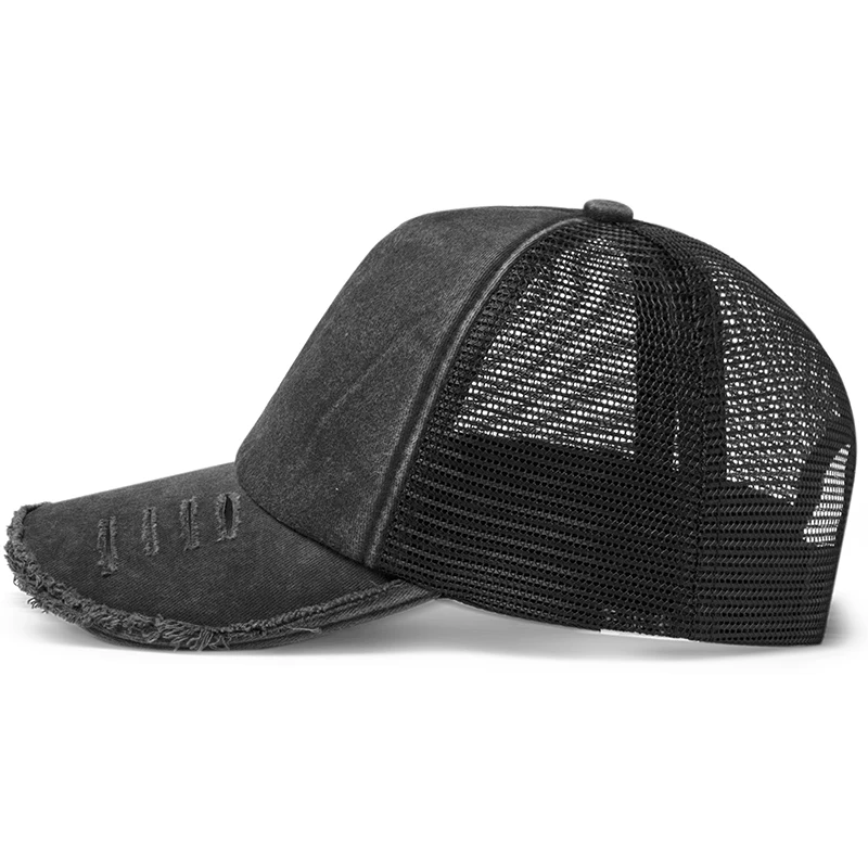 CNTANG New Mesh Baseball Cap Men Fashion Summer Visor Caps For Women Vintage Hip Hop Snapback Outdoor Casual Trucker Hat Unisex