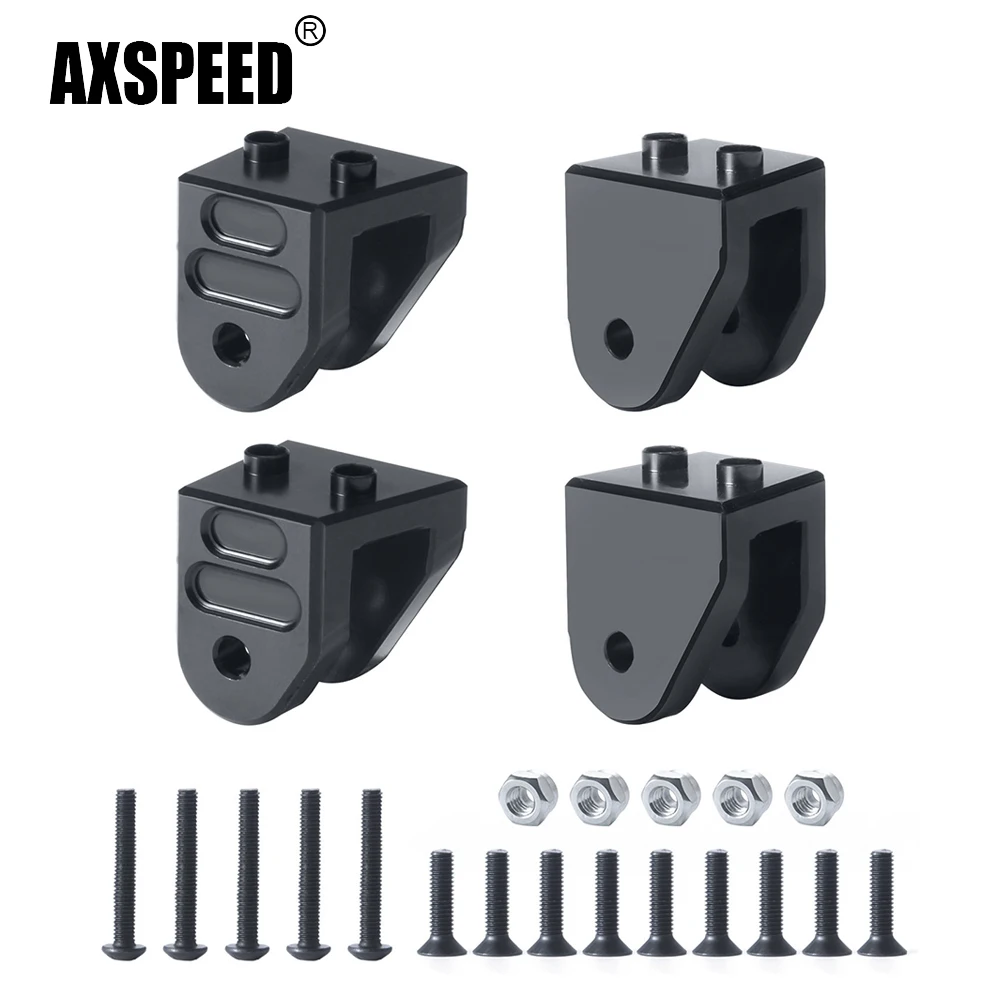 

AXSPEED 4Pcs CNC Aluminum Alloy Lower Link Mount Bracket Set for LMT 4S King Sling 4WD Monster 1/8 RC Truck Model Upgrade Parts