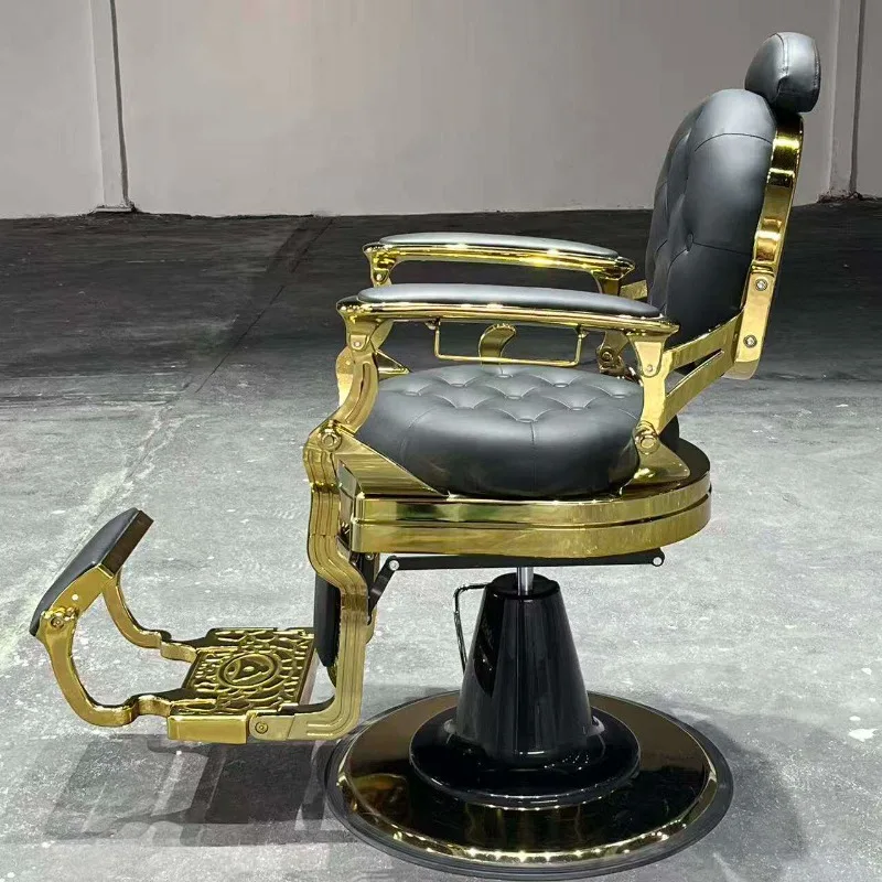 Salon Support Barber Chair Professional Rubber Equipment Lifter Barber Chair Leather Hydraulic Cadeira De Barbeiro Furniture