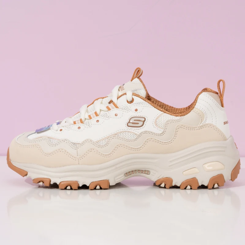 

Skechers Женская обувь Цветные туфли с пандой на толстой подошве Увеличенная обувь для папы Trbottomyy Универсальная спортивная обувь Повседневная обувь 149792-Nttn