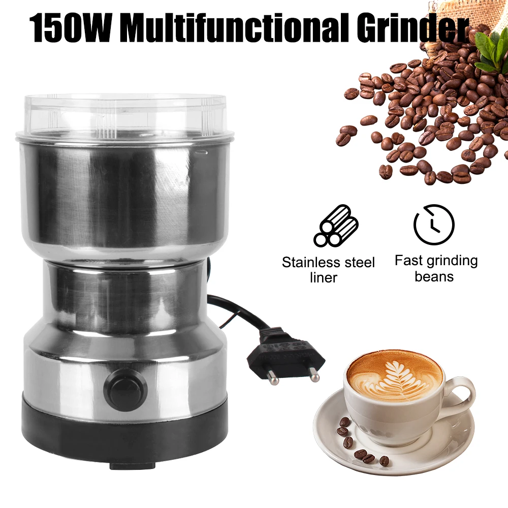 

EU Plug Electric Coffee Grinder for home Nuts Beans Spices Blender Kitchen Coffee Chopper Blades Grains Grinder Machine