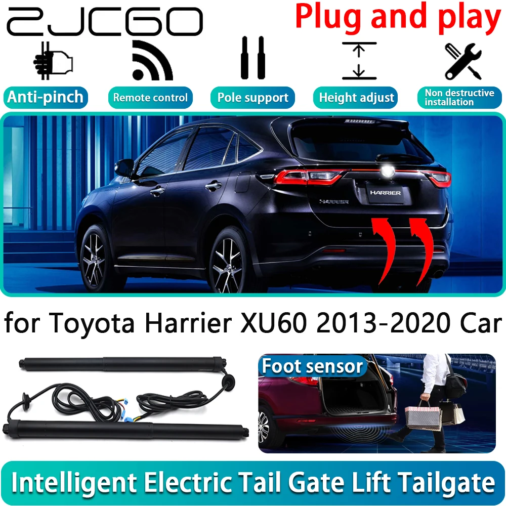 

ZJCGO for Toyota Harrier XU60 2013-2020 Car Electric Powered Tailgate Power Liftgate Automatic Tailgate System With Foot Sensor