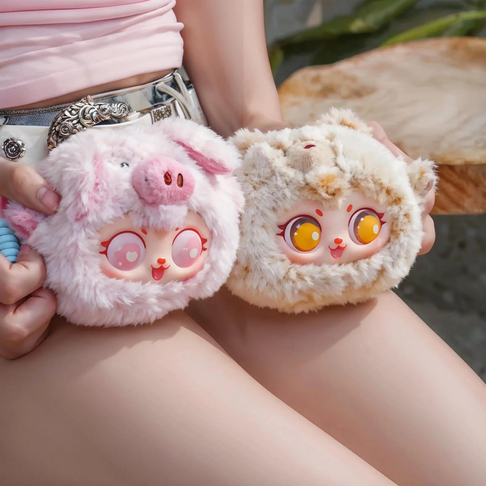 

Виниловое лицо, мягкие милые животные, милые куклы, игрушки, детские три слепых коробки, ягненка, кролик, медведь, котенок, панда, детские подарки на день рождения