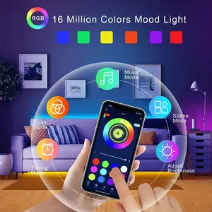 Led tv rgb, led şerit ışık bluetooth kontrol 5v usb esnek tv arkaplan ışığı dekorasyon oda 8 en çok satan, ıodos led no. 6