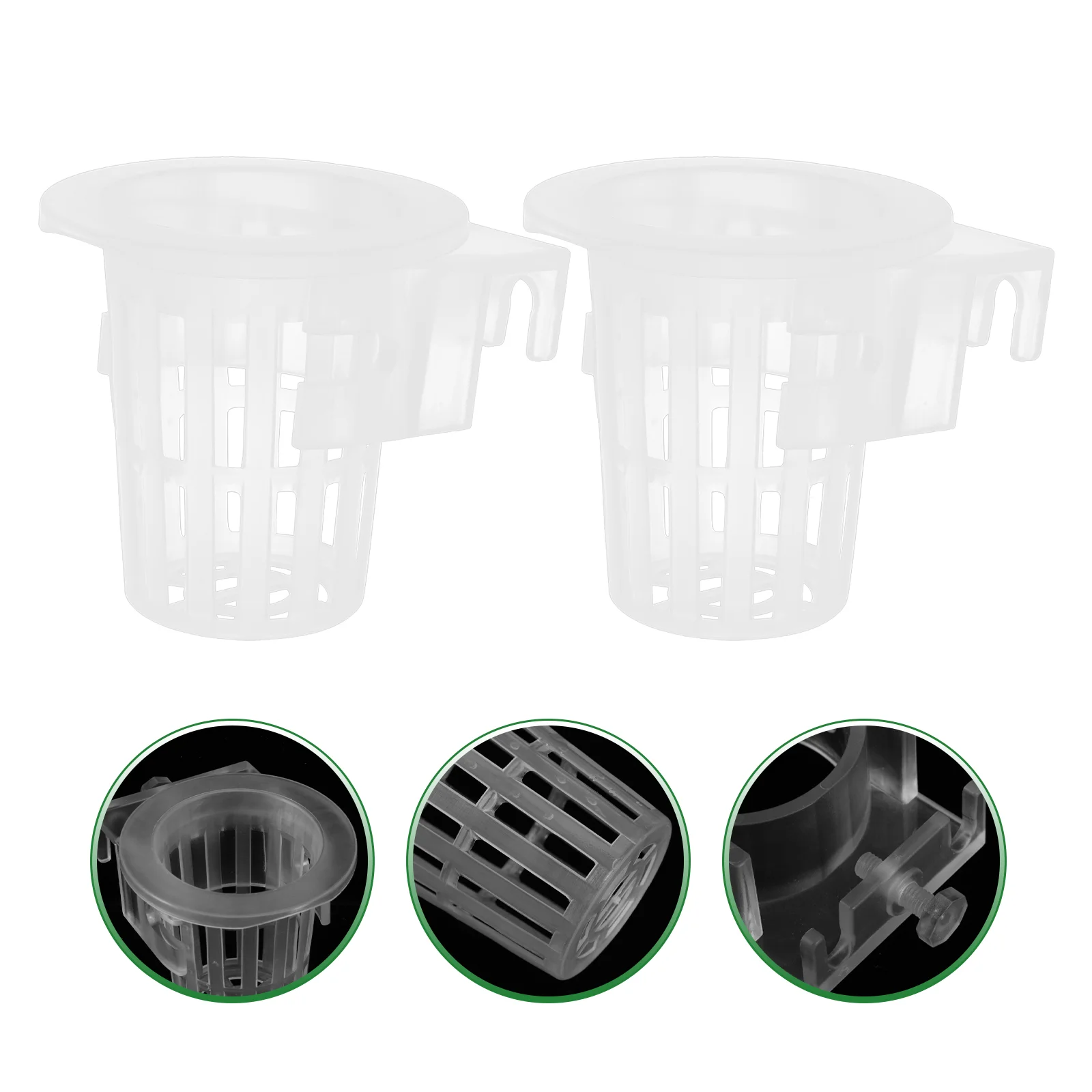 

Pot for Plants Aquarium Planting Baskets Hanging Planter Holder Fish Dish Acrylic Aquatic Pots