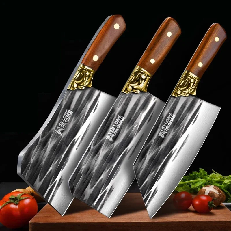 

Longquan precision forging kitchen knife, household sharp meat knife,chef's special high hardness sharp bone knife,kitchen tools