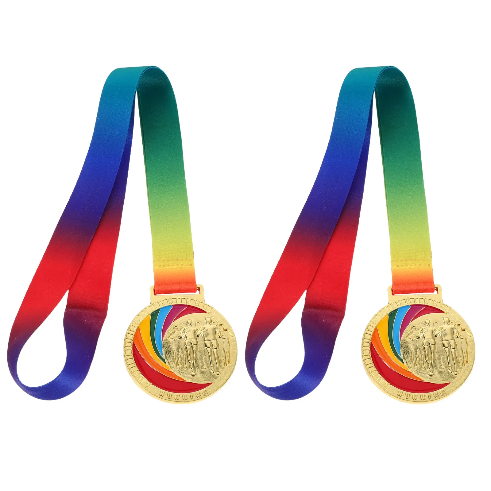 2-pecas-de-medalhas-de-desempenho-esportivo-infantil-premios-de-liga-de-zinco-para-eventos-ao-ar-livre-competicoes-escolares-pista