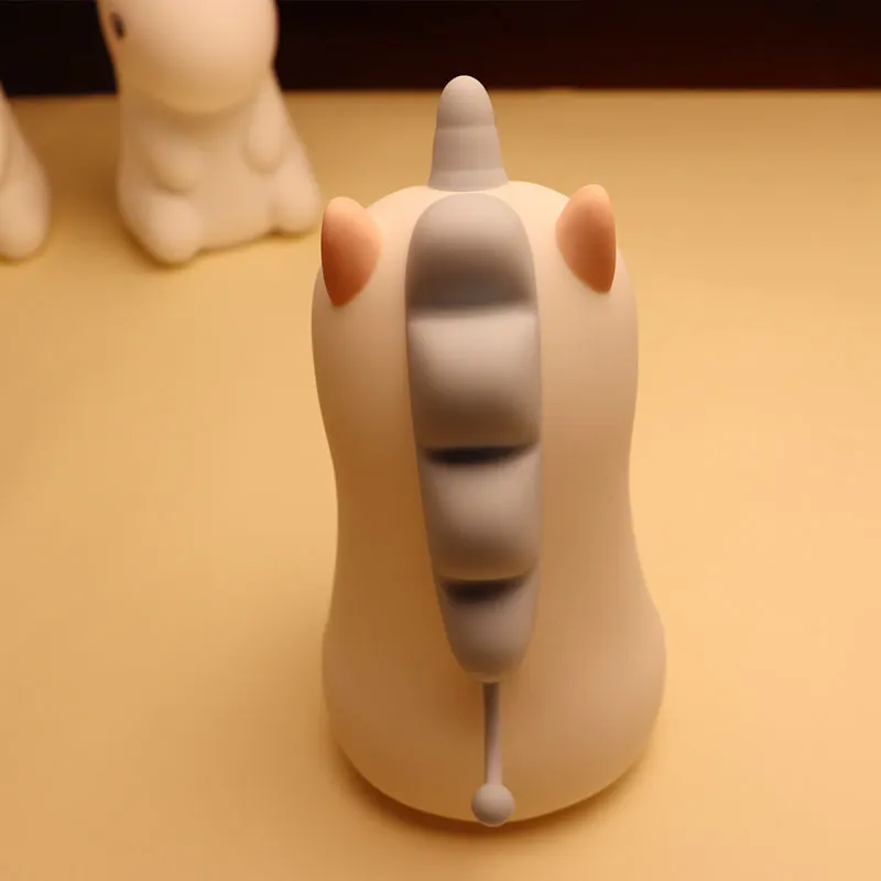 Unicom Soft Silicone Night Light USB Charging Eye protection Pat and Remote Control for Kids Bedroom Sleep Gift Colorful Light