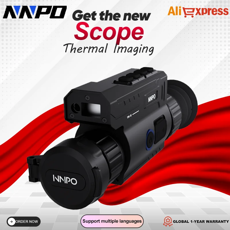 Nnpo TRS-335LRF 645LRF 384*288 640*512 رؤية حرارية WIFI BC للسفر والتخييم والحيوانات والمراقبة البحرية والأمن
