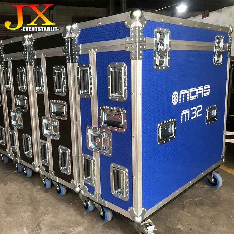 Flight Road Mixer Case for Midas M32 DJ Digital Mixer Air Fly Road Case with Brake Casters