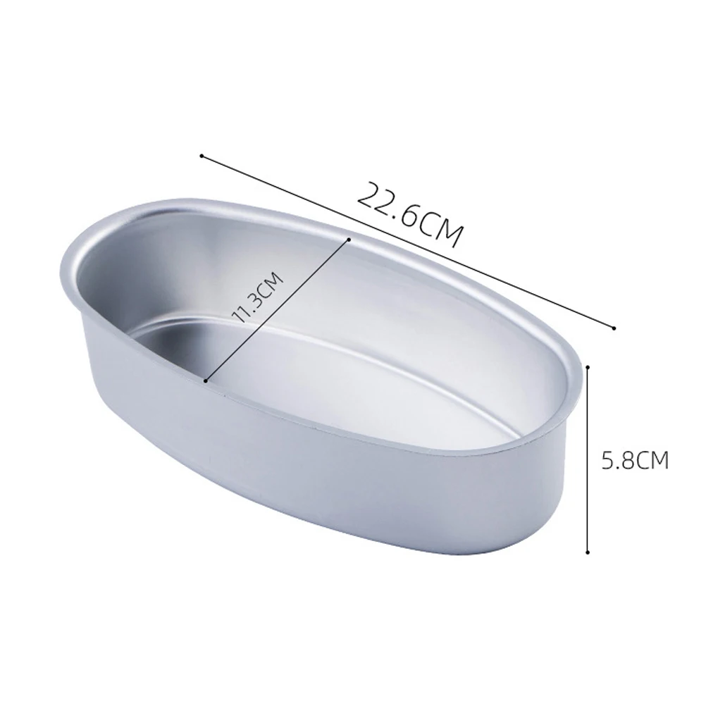 

Premium Oval Cheesecake Mold Non-Stick Baking Plate Heat Resistant For Cake Bread Home Kitchen Use Gift Idea