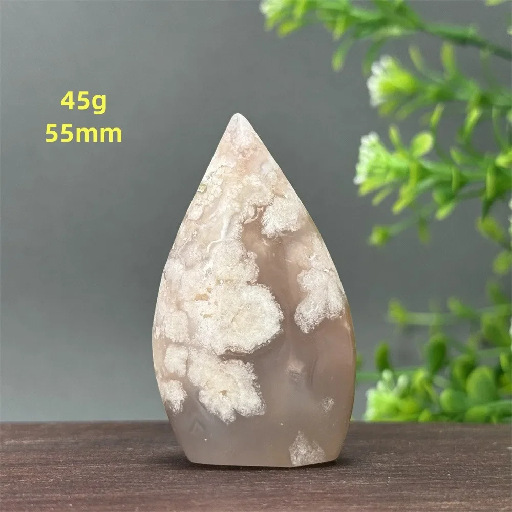 Natural Sakura Agate Free Form Torch Healing Reiki Energy Healing Spiritual Witchcraft Home Decor Gift