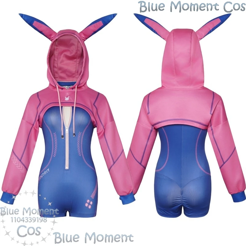

Кибер Кролик Банни Костюм Для Девочек Комбинезон Косплей Костюм Розовое Синее Платье Сексуальный Костюм Необычная Одежда Хэллоуин Женский Наряд Ролевая Игра